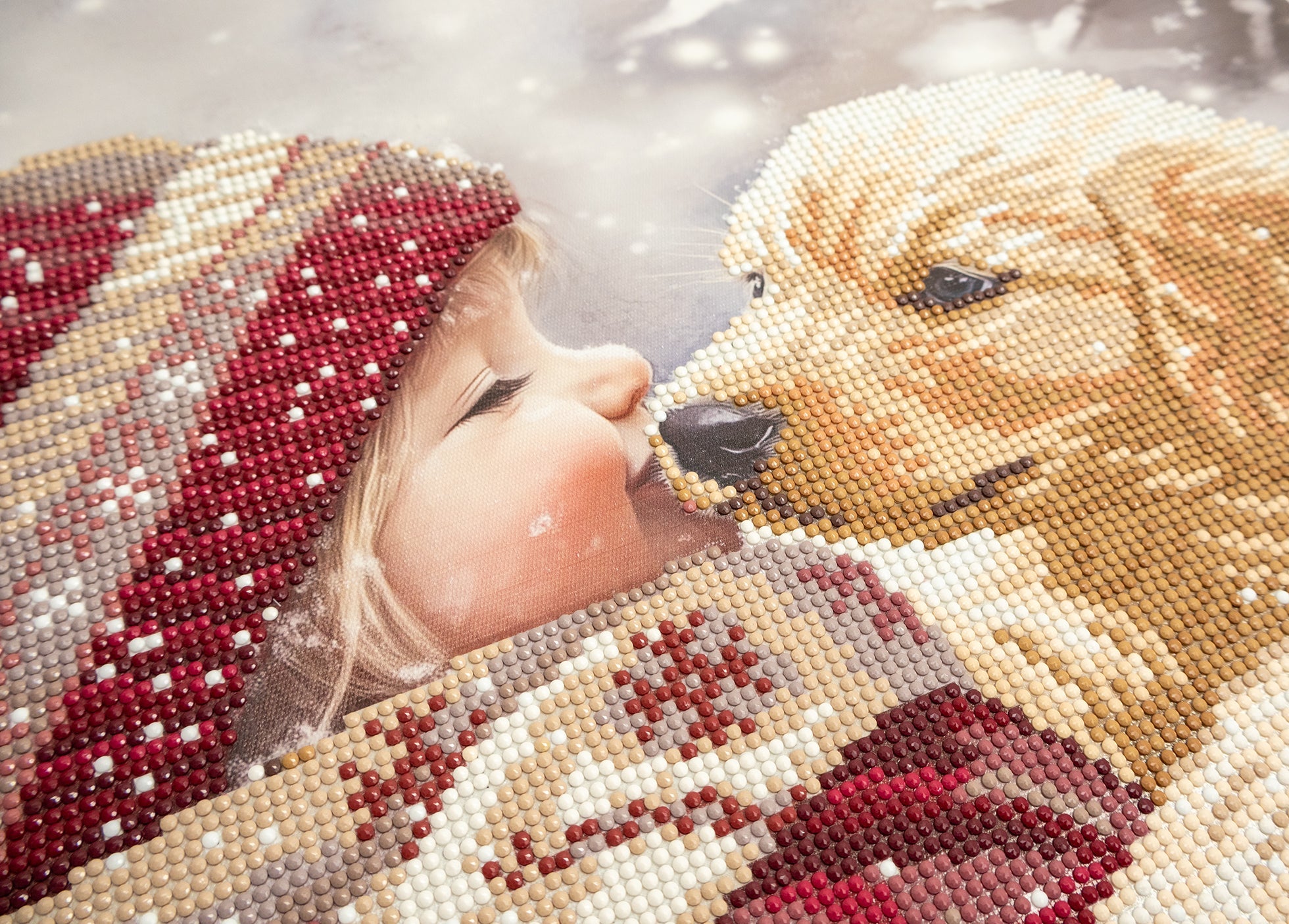 480-992 Puppy Love– Framed Diamond Painting Kit (40 × 50 cm) – Limited Edition