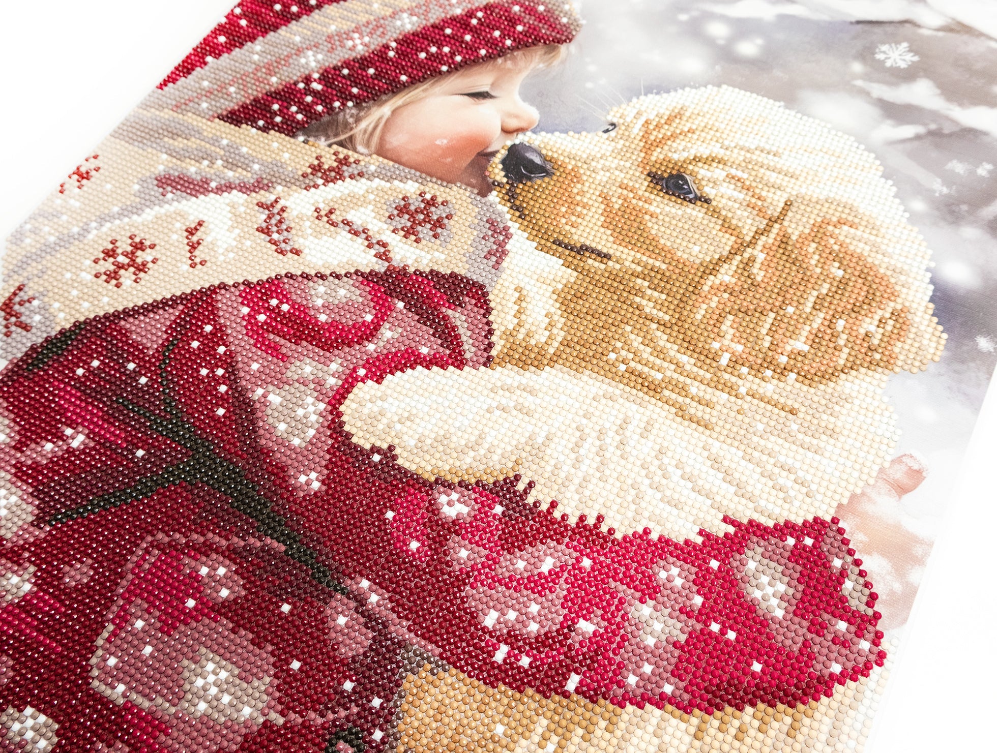 480-992 Puppy Love– Framed Diamond Painting Kit (40 × 50 cm) – Limited Edition