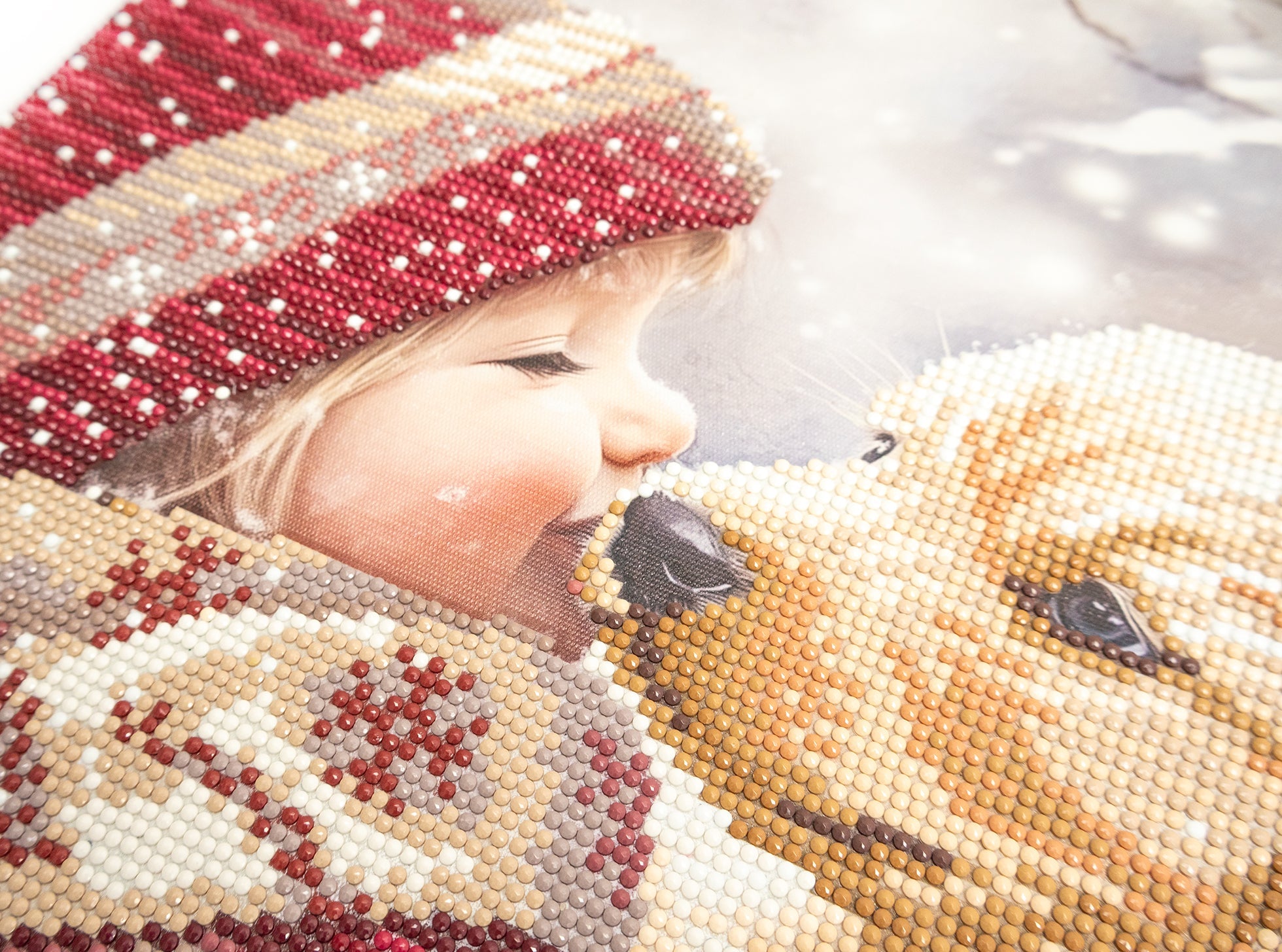 480-992 Puppy Love– Framed Diamond Painting Kit (40 × 50 cm) – Limited Edition