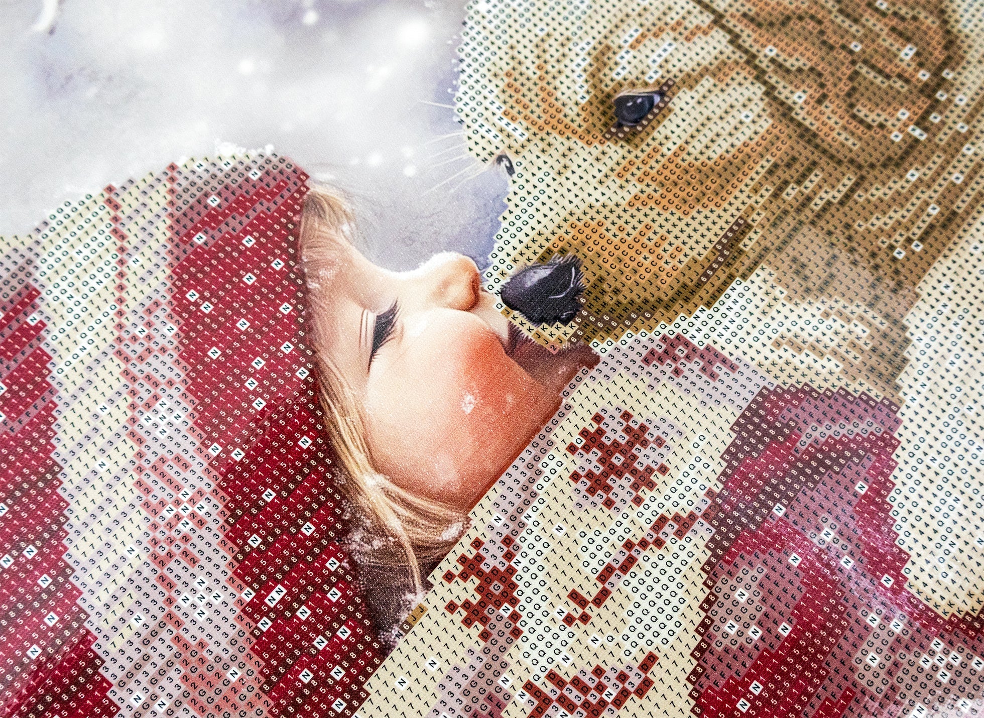 480-992 Puppy Love– Framed Diamond Painting Kit (40 × 50 cm) – Limited Edition