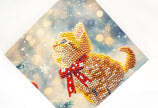 DIY Diamond Painting Card Kit – “Merry Meow” (480-787) 🐱🎄✨