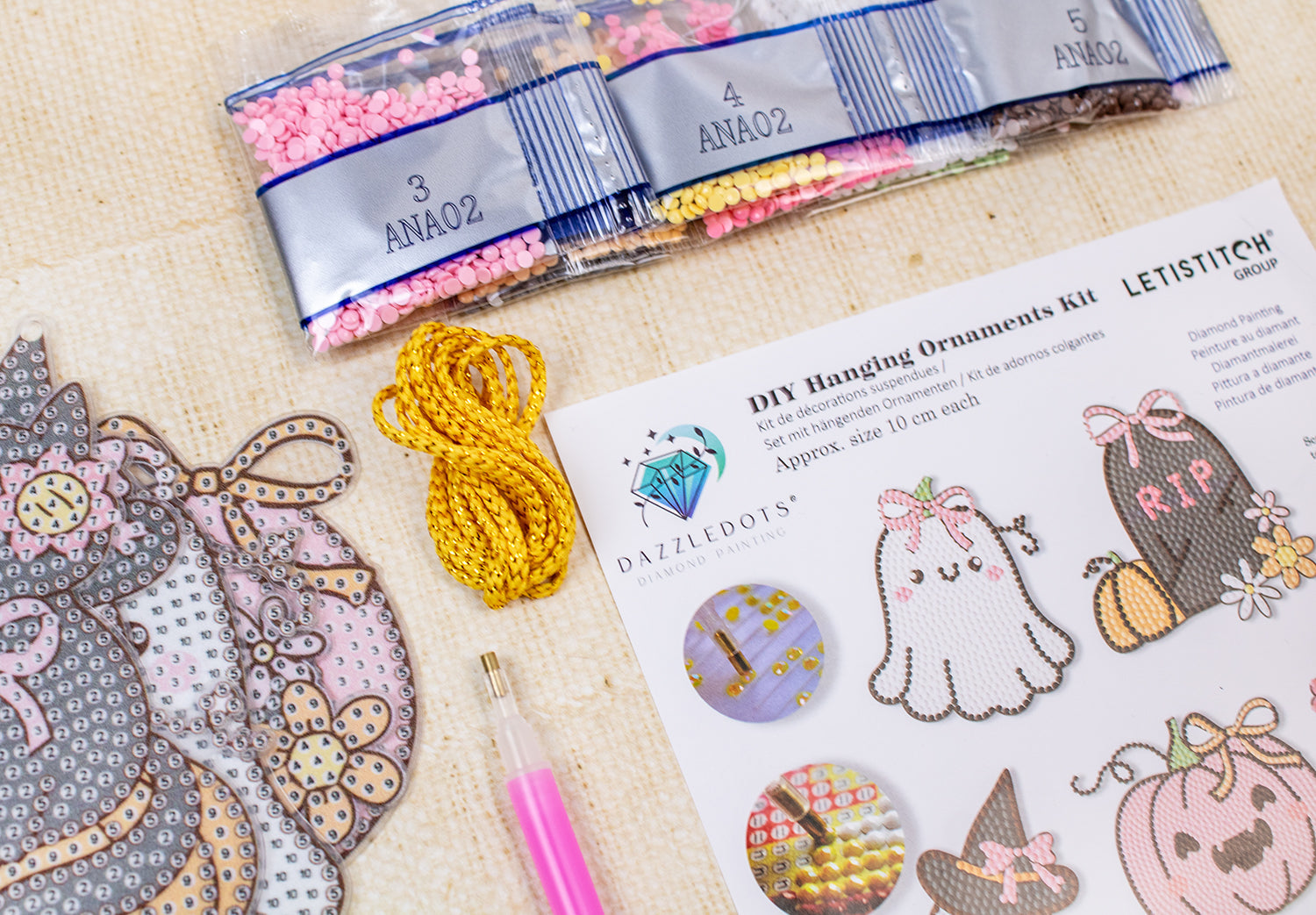 480-800 Boo Crew Ornaments / Diamond Painting Kit