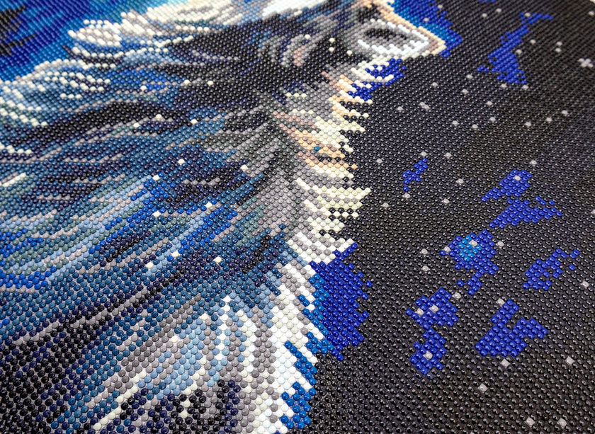 481-005 Midnight Snowfall– Framed Diamond Painting Kit (40 × 50 cm) – Limited Edition