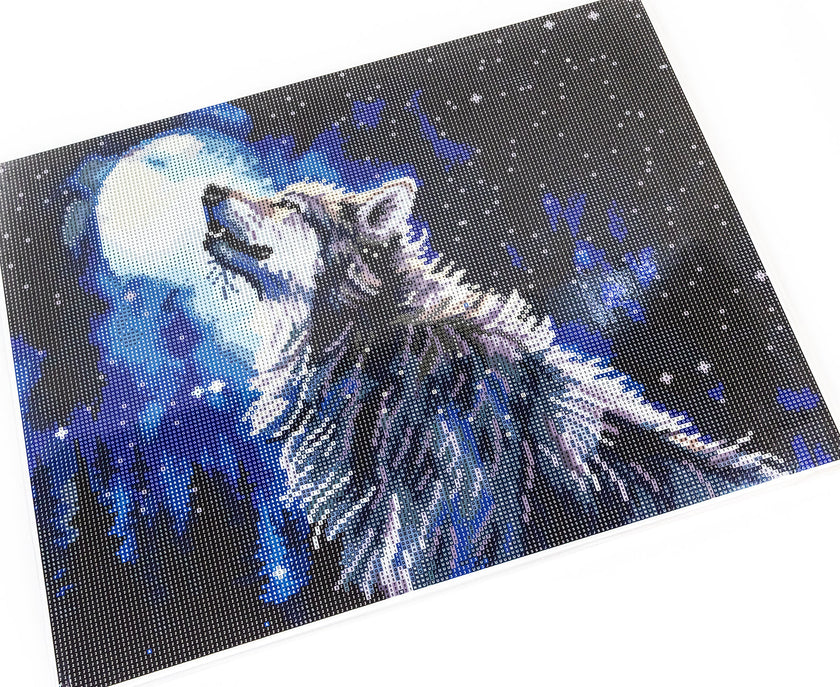 481-005 Midnight Snowfall– Framed Diamond Painting Kit (40 × 50 cm) – Limited Edition