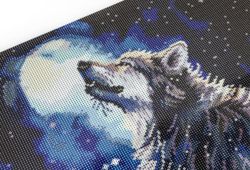 481-005 Midnight Snowfall– Framed Diamond Painting Kit (40 × 50 cm) – Limited Edition