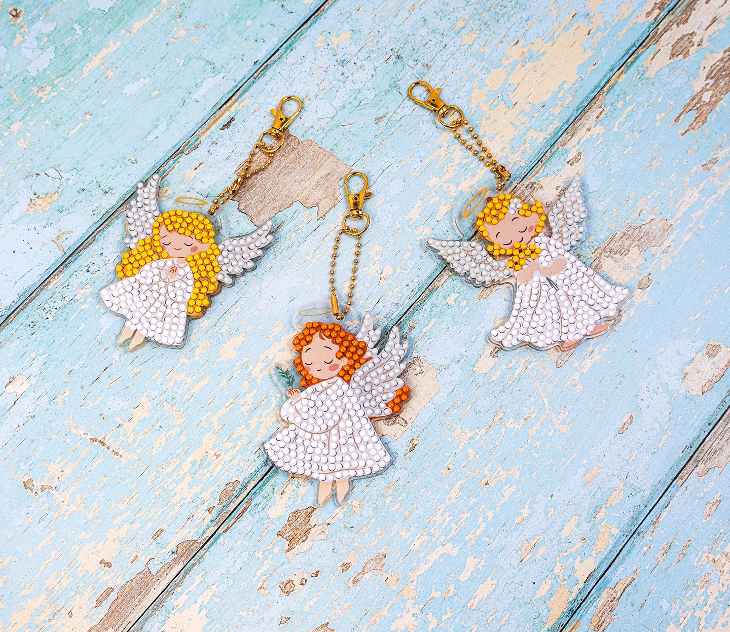 481-470 Wings of Light - DIY Hanging Acrylic Charm Chains Kit (Kit of 6)