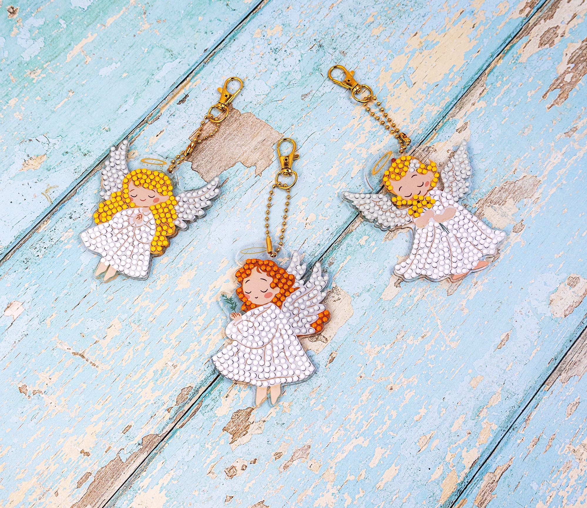 481-470 Wings of Light - DIY Hanging Acrylic Charm Chains Kit (Kit of 6)