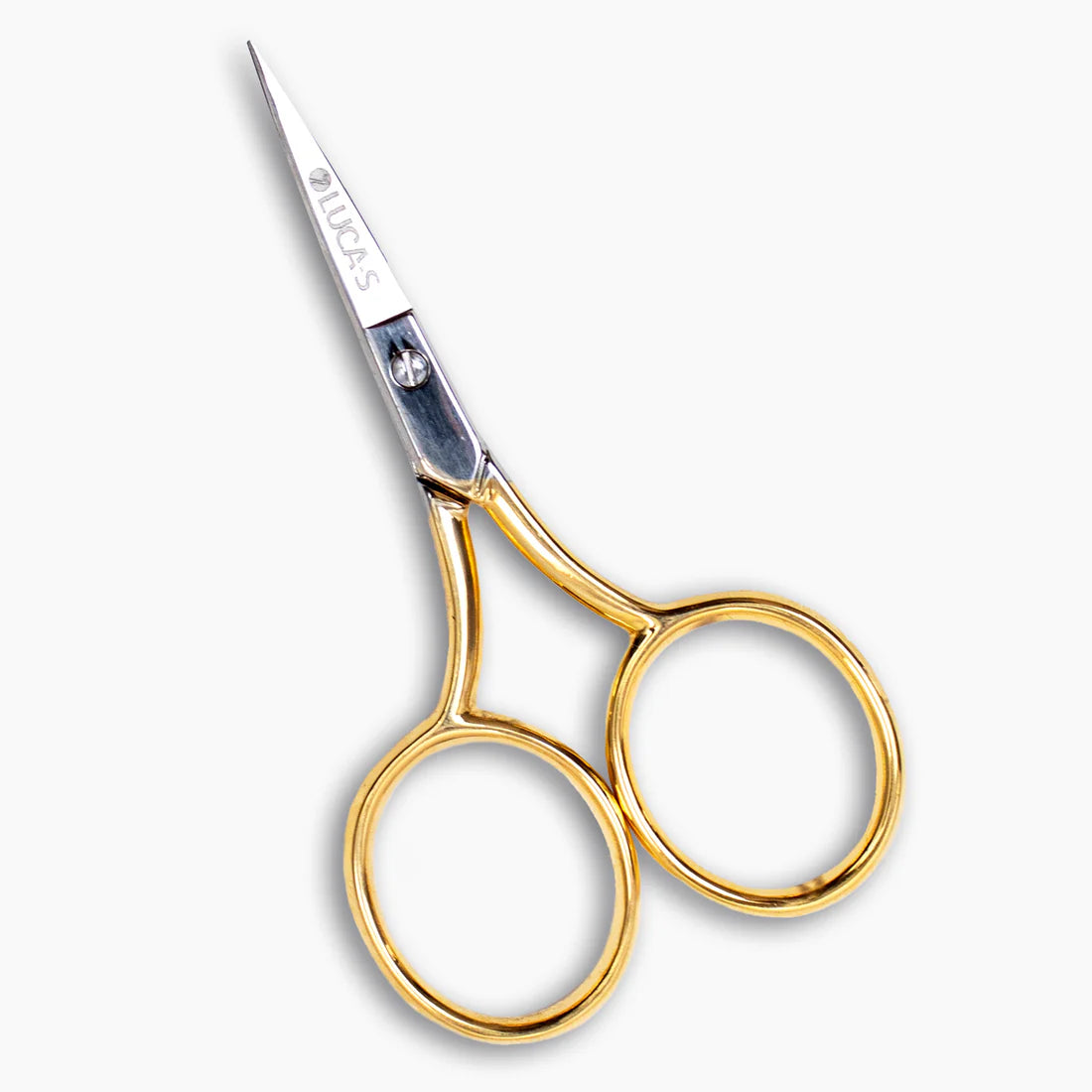 EMBROIDERY SCISSORS WIDEBOW GOLD PLATED HANDLES Embroidery Scissors Luca-S