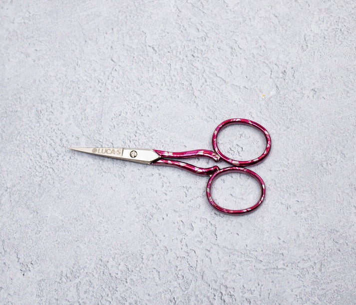 EMBROIDERY SCISSORS COLORED HANDLES Embroidery Scissors Luca-S