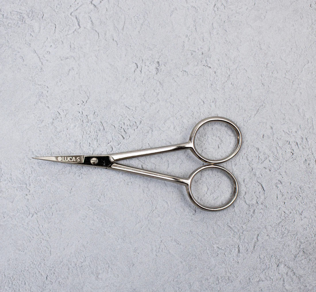 SEWING SCISSORS CURVED HANDLES AND BLADES Embroidery Scissors Luca-S