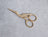Embroidery Scissors Luca-S - STORK SCISSORS SANDBLASTED GOLD HANDLES