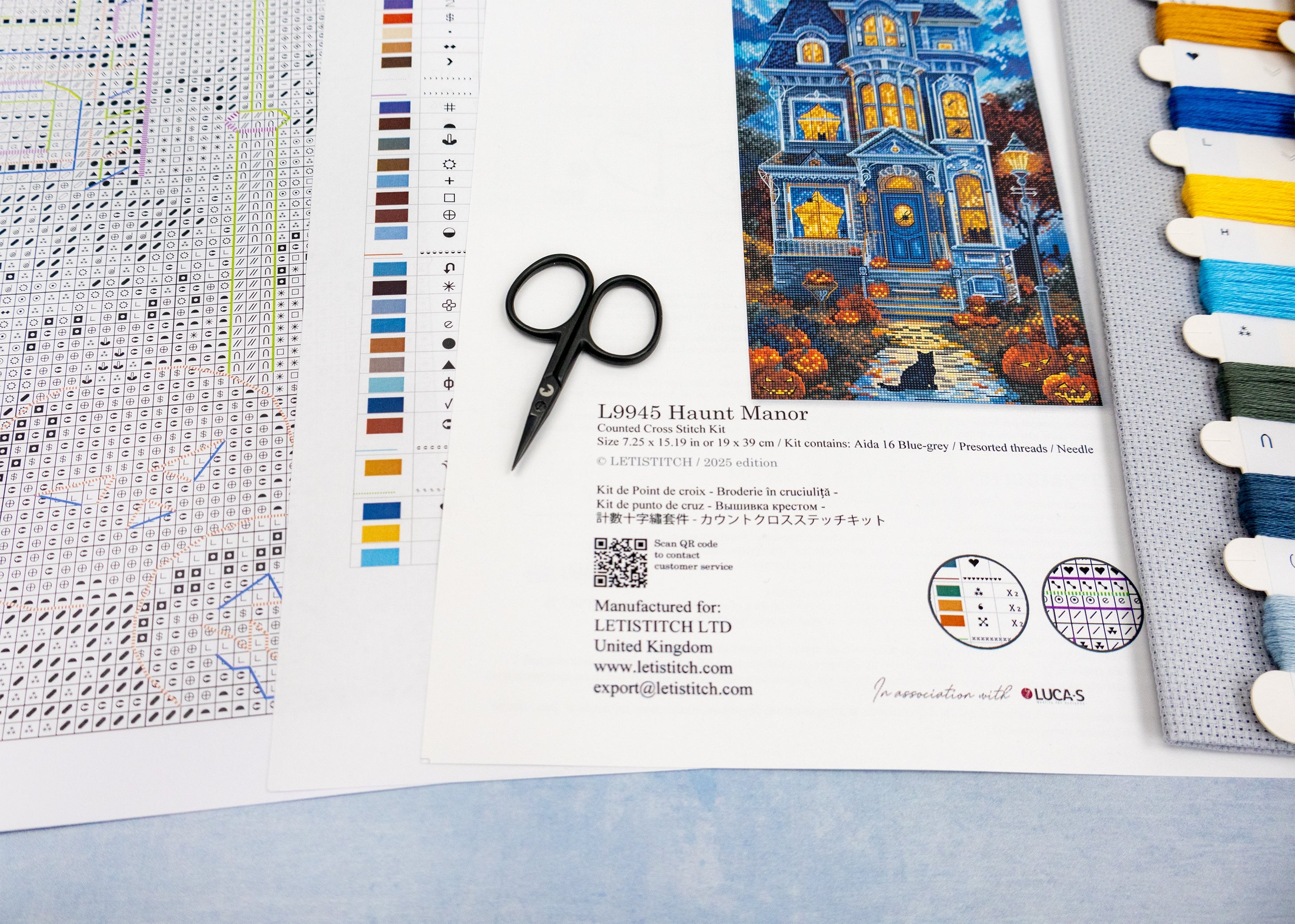 L9945 Haunt Manor Cross Stitch Kit