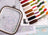Embroidery hoop with colorful thread samples on a map background