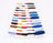 Color swatch card with embroidery floss on a white background