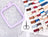 Embroidery hoop, scissors, and thread spools on a white surface with grid pattern