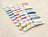 Set of colorful embroidery floss on a wooden surface