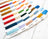 Set of embroidery floss colors on cards with 'Letistitch' branding on a white wooden surface.