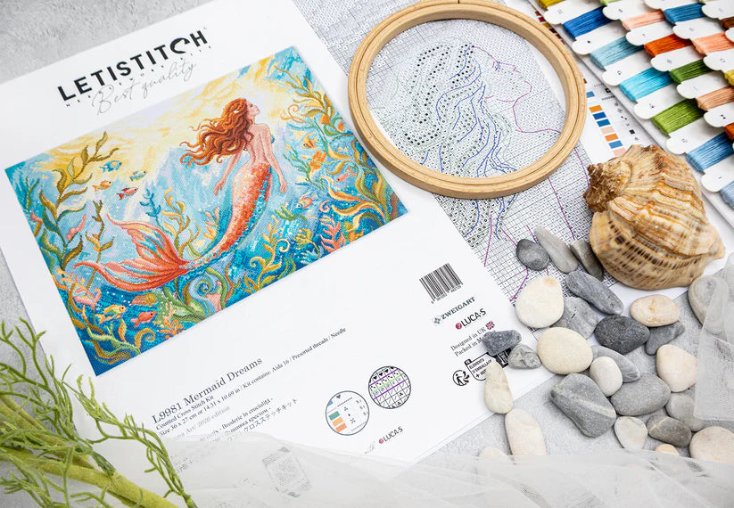 Cross Stitch Kit-L9981 Mermaid Dreams