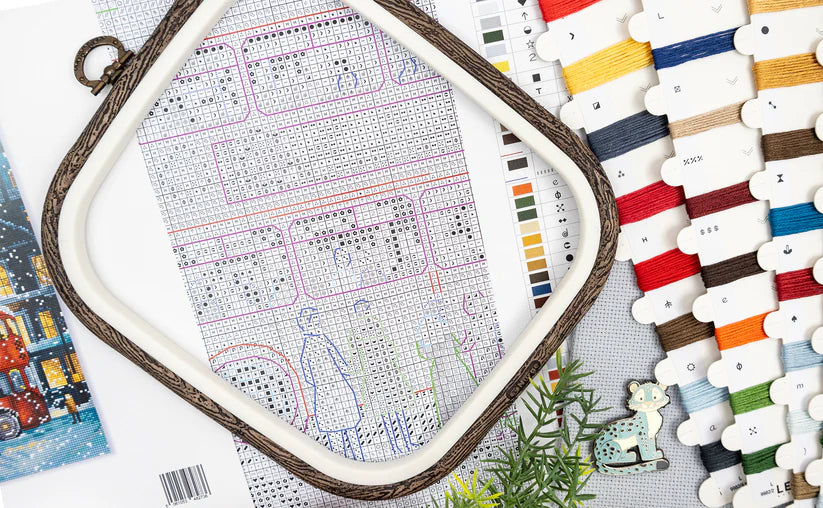 Cross Stitch Kit-L9982 London Christmas Bus