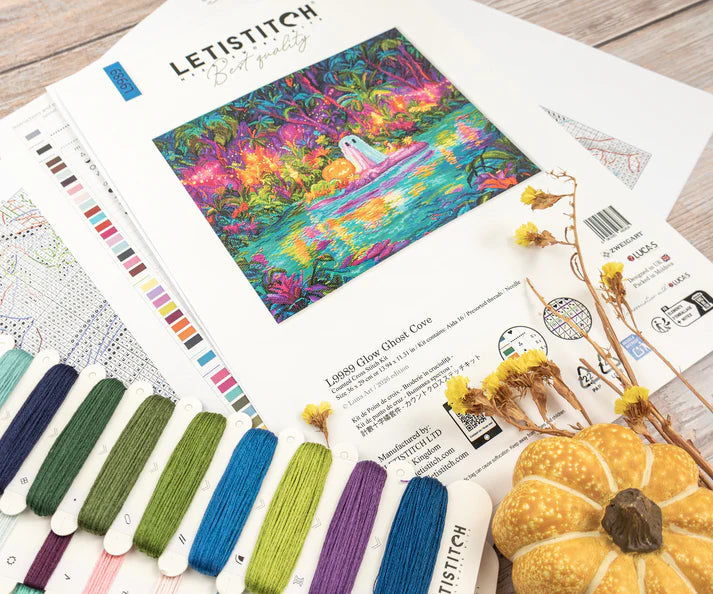 L9989 Glow Ghost Cove Cross Stitch Kit