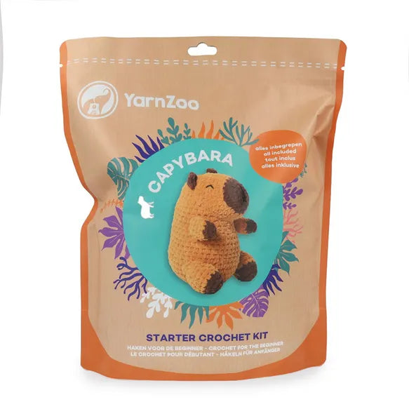 YarnZoo Crochet Starter Kit - Capybara - 1pc