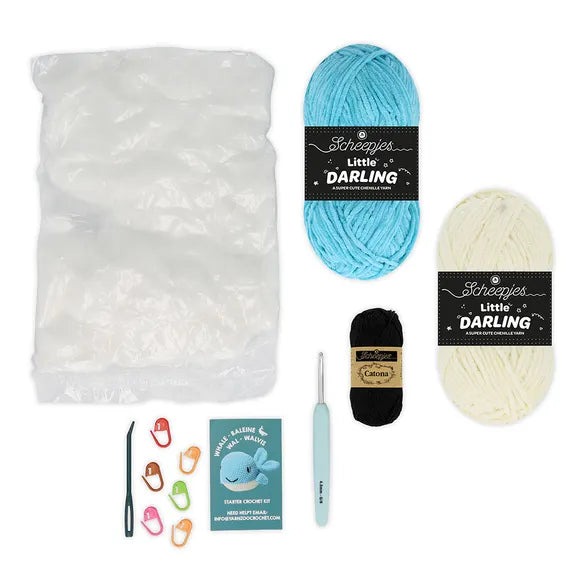 YarnZoo Crochet Starter Kit - Whale - 1pc