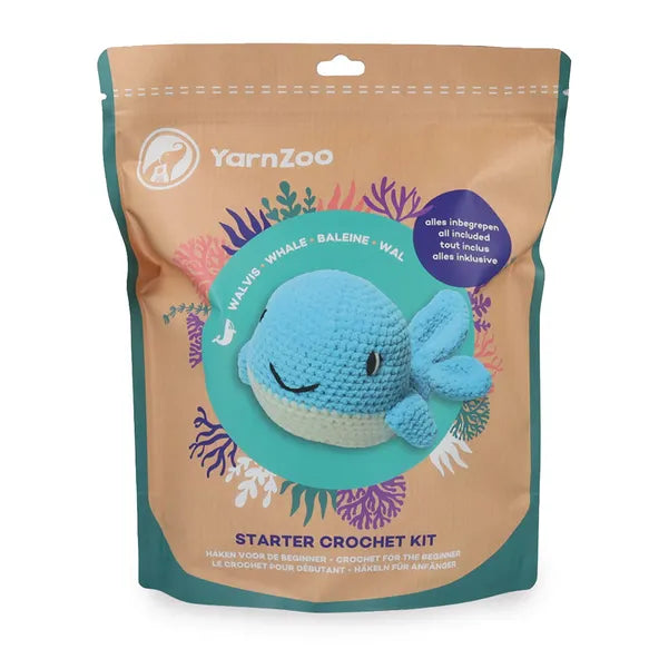 YarnZoo Crochet Starter Kit - Whale - 1pc