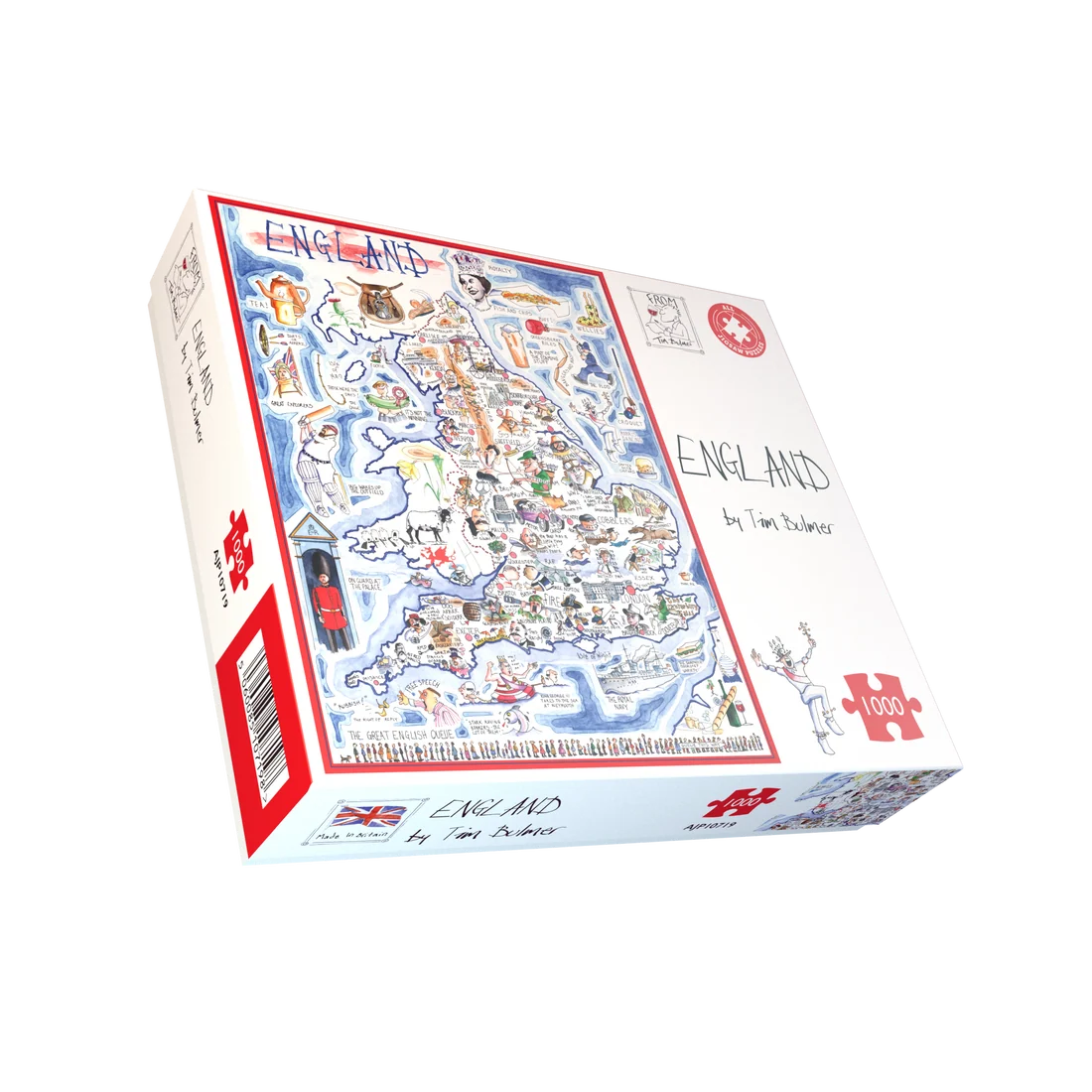 Map of England - Tim Bulmer 1000 Piece Jigsaw Puzzle