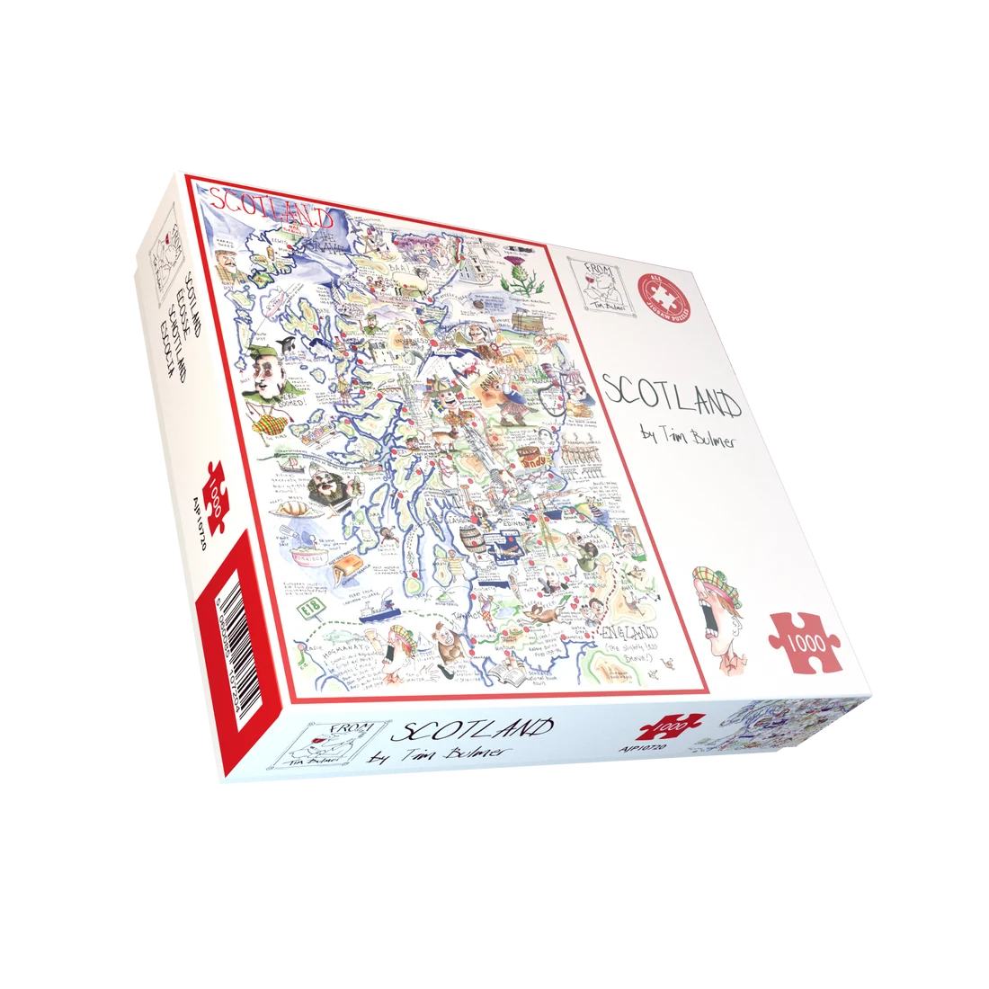 Map of Scotland - Tim Bulmer 1000 Piece Jigsaw Puzzle