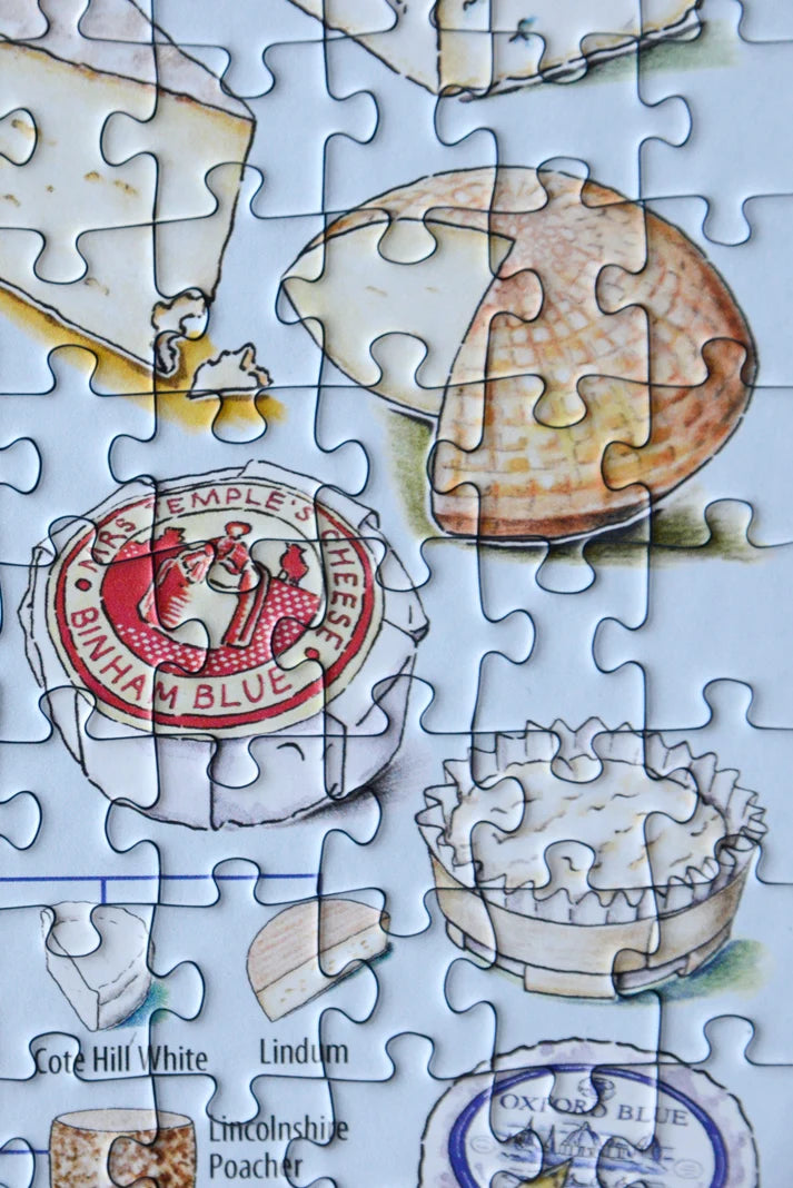 A Cheesemonger's Map of British & Irish Cheese 1000 Piece Jigsaw Puzzle