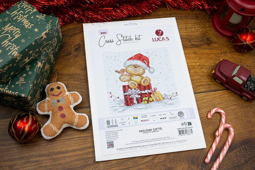 Cross Stitch Kit Luca-S -Holiday Gifts B1431