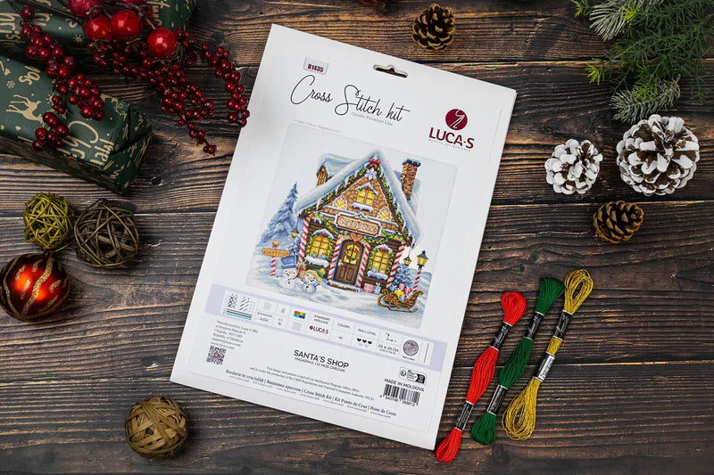 Cross Stitch Kit Luca-S - Santa’S Shop , (B1435)