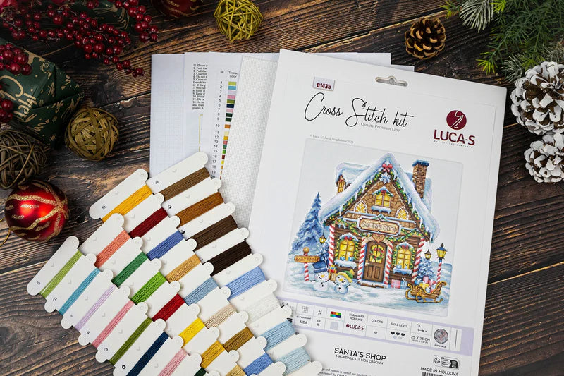 Cross Stitch Kit Luca-S - Santa’S Shop , (B1435)
