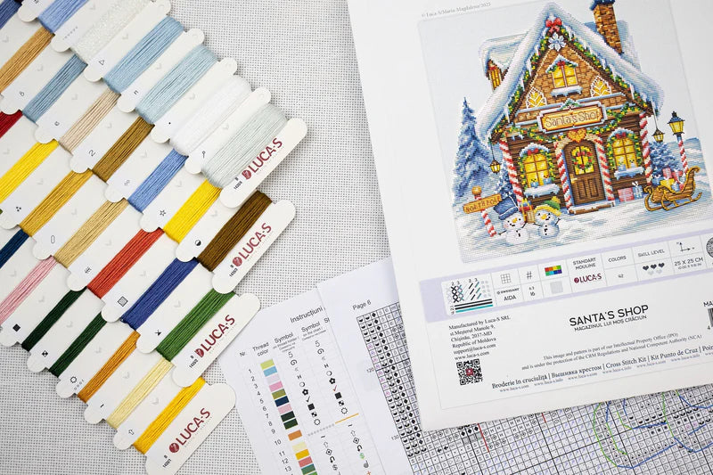Cross Stitch Kit Luca-S - Santa’S Shop , B1435