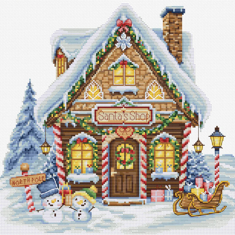 Cross Stitch Kit Luca-S - Santa’S Shop , (B1435)