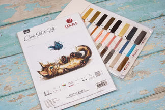Cross Stitch Kit Luca-S - Playful Kitten, B7013