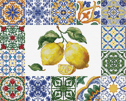 Cross Stitch Kit Luca-S - Lemon Essence of the Mediterranean, B7049