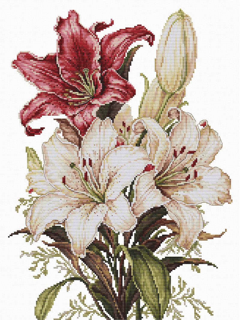 Cross Stitch Kit Luca-S - The Scent of Lilies, (B7054)