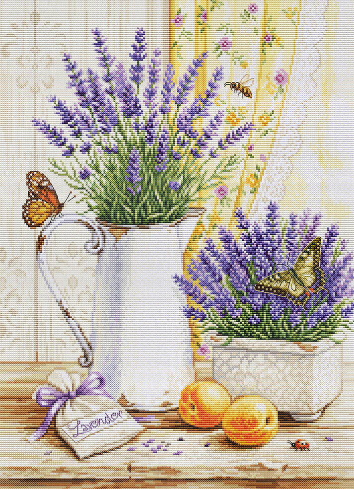 B7063 Cross Stitch Kit Luca-S - Lavender Scent