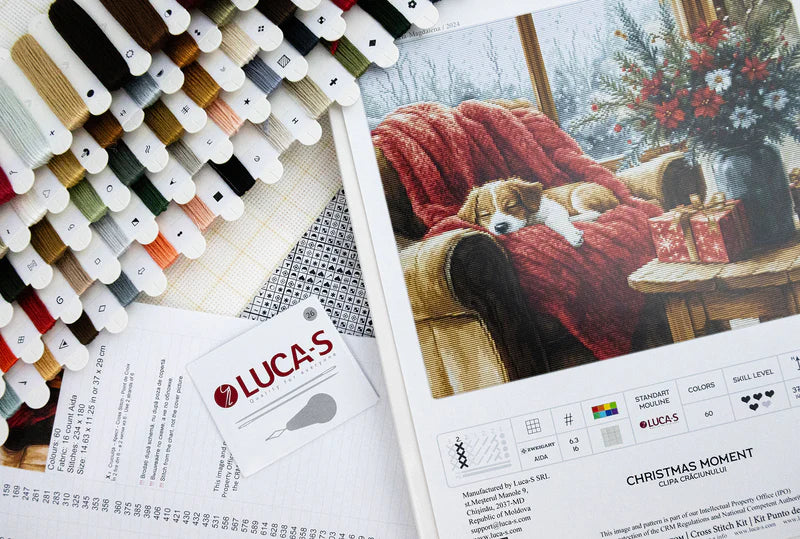 Cross Stitch Kit Luca-S GOLD - Christmas Moment, (B711)