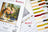 Color swatches and design guide with 'Lucas' branding on a white background