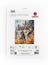 Cross stitch kit packaging with two wolves in a forest design on a white background