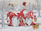 Cross Stitch Kit Luca-S - Three Gnomes in Wood, BU5050
