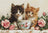 Cross Stitch Kit Luca-S GOLD - Morning of the Cats, (BU5070)