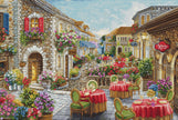 Cross Stitch Kit Luca-S GOLD - Fiori Caffes, BU5080