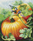 Cross Stitch Kit Luca-S - Birdies On Pumpkin, (BU5094)