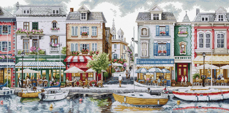 Cross Stitch Kit Luca-S GOLD - Quayside, (BU5103)
