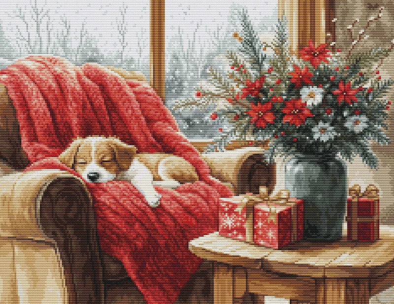 Cross Stitch Kit Luca-S GOLD - Christmas Moment, (B711)