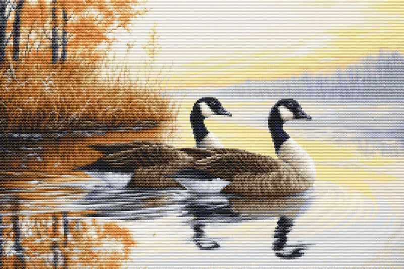 Cross Stitch Kit Luca-S GOLD - Autumn Reflections, (B728)
