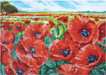 Diamond Painting Kit: Red Poppy Field